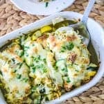 Baked Chicken and Zucchini - One dish easy dinner recipe