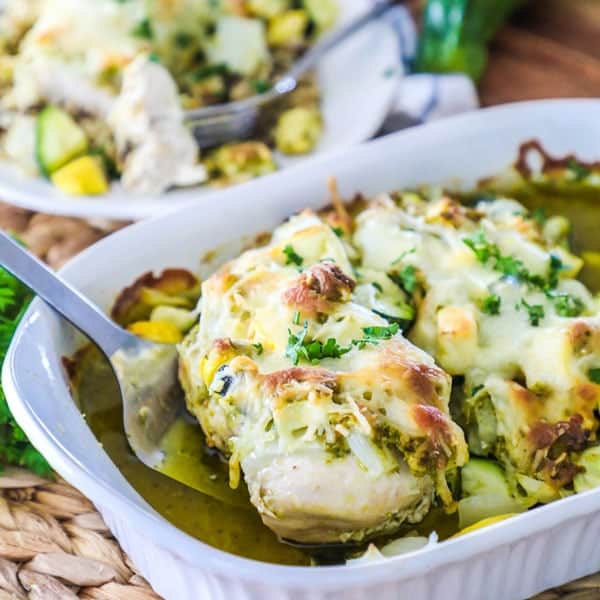 Baked Chicken and Zucchini- Fast Dinner recipe