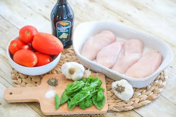 Bruschetta Chicken step ingredients