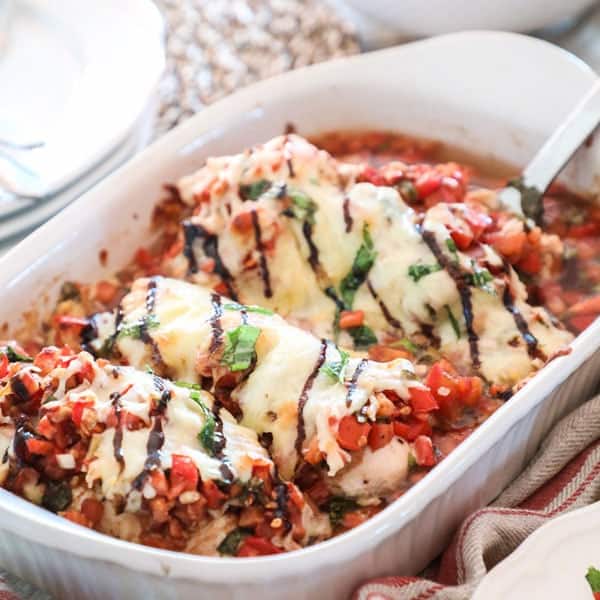 Chicken Bruschetta Casserole