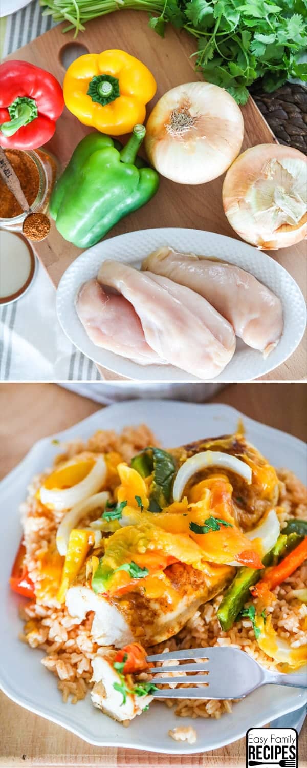 Chicken Fajitas in the Oven- Quick and easy weeknight meal