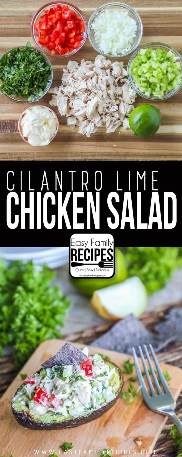Easy Cilantro Lime Chicken Salad