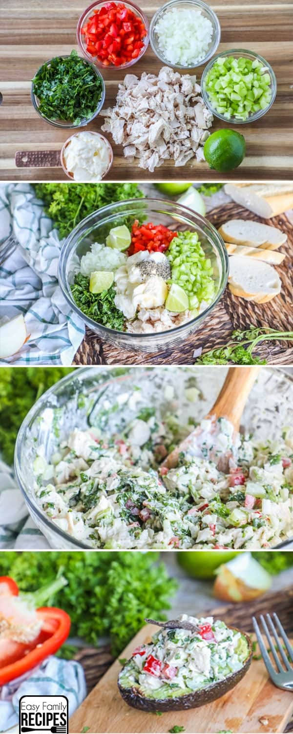 Meal Prep Grilled Lime Chicken and Avocado Salad - Pretty