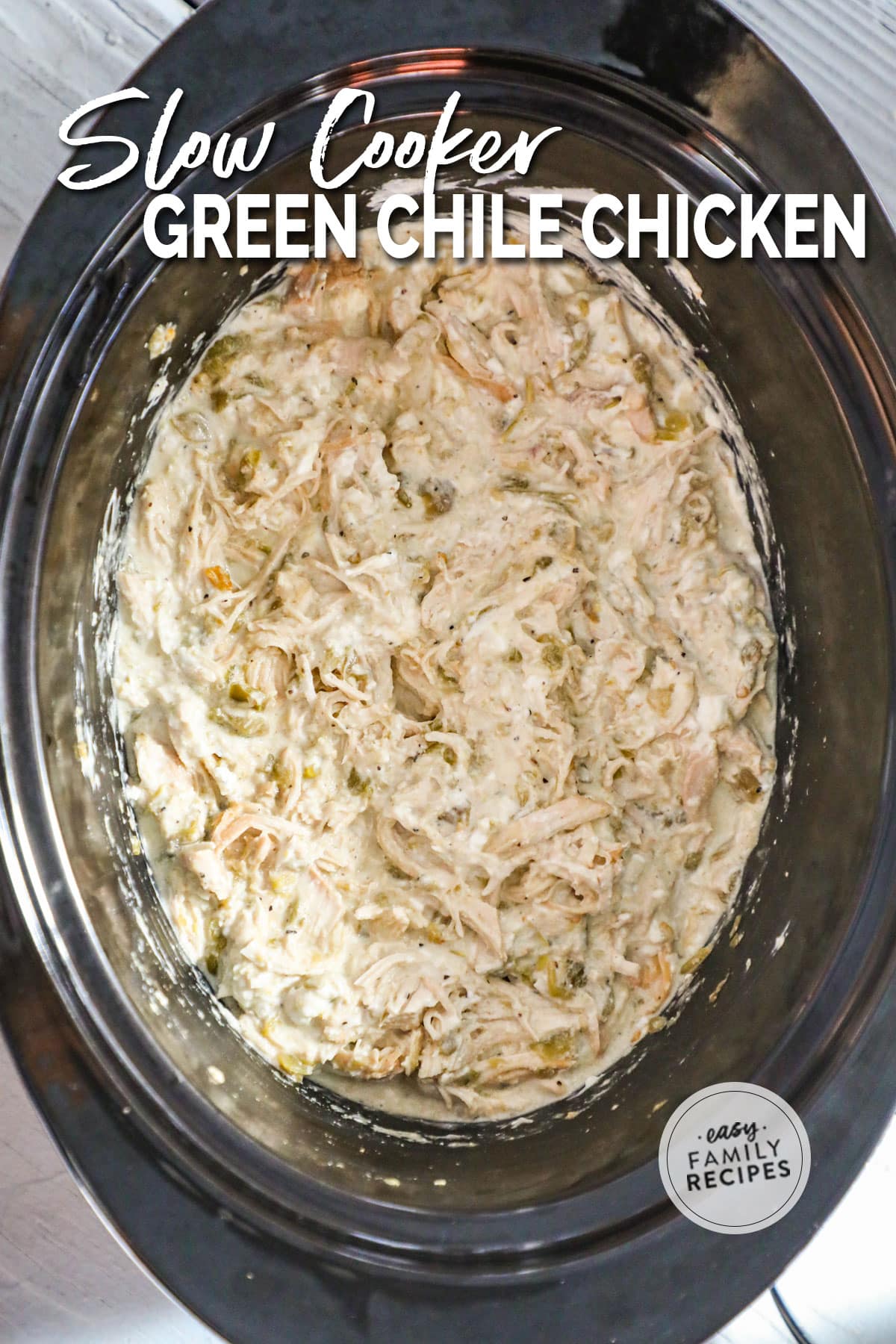 Crockpot Green Chile Chicken · Easy Family Recipes