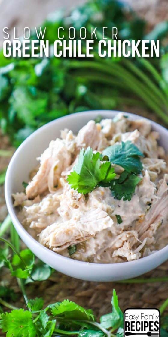 Green Chile Chicken Crock Pot Recipe · Easy Family Recipes