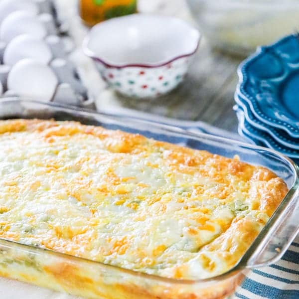 Baked Egg Casserole with Green Chiles Recipe