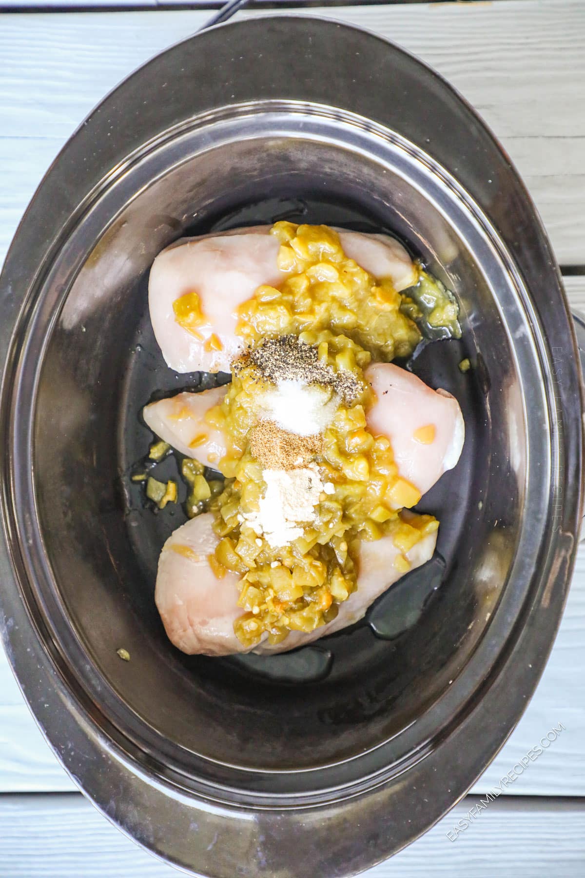 Crockpot Green Chile Chicken · Easy Family Recipes