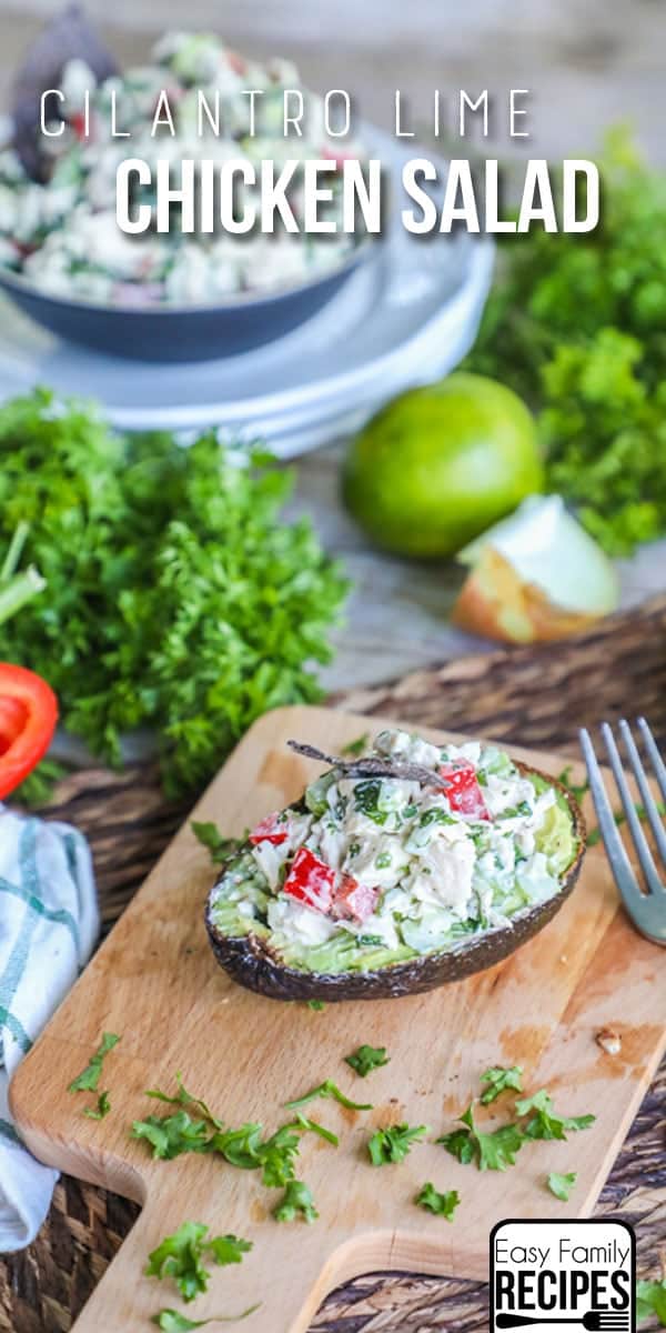 Lime Cilantro Chicken Salad Low Carb lunch