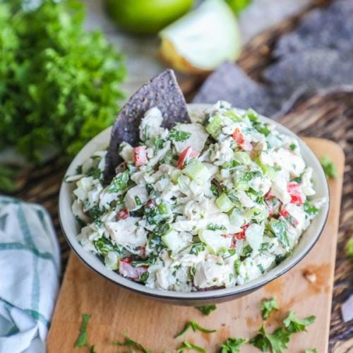 Lime Cilantro Chicken Salad recipe - Simple fresh lunch!