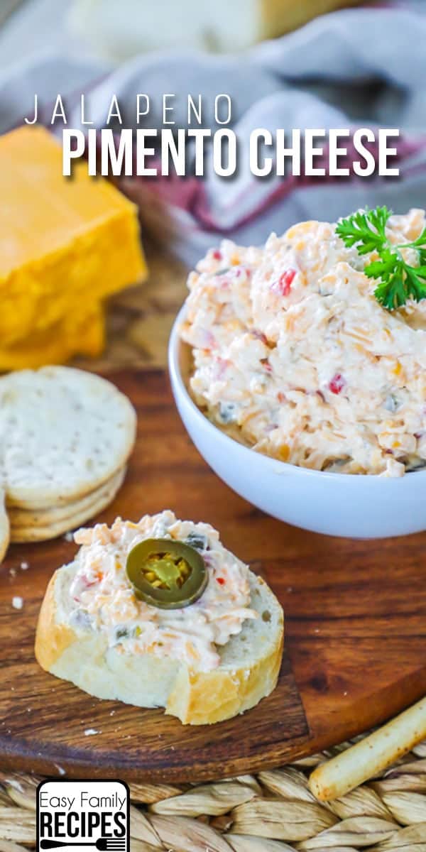 Spicy Pimento Cheese made with Jalapenos