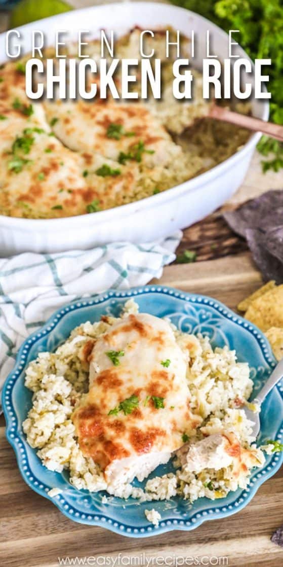 Green Chile Chicken and Rice · Easy Family Recipes