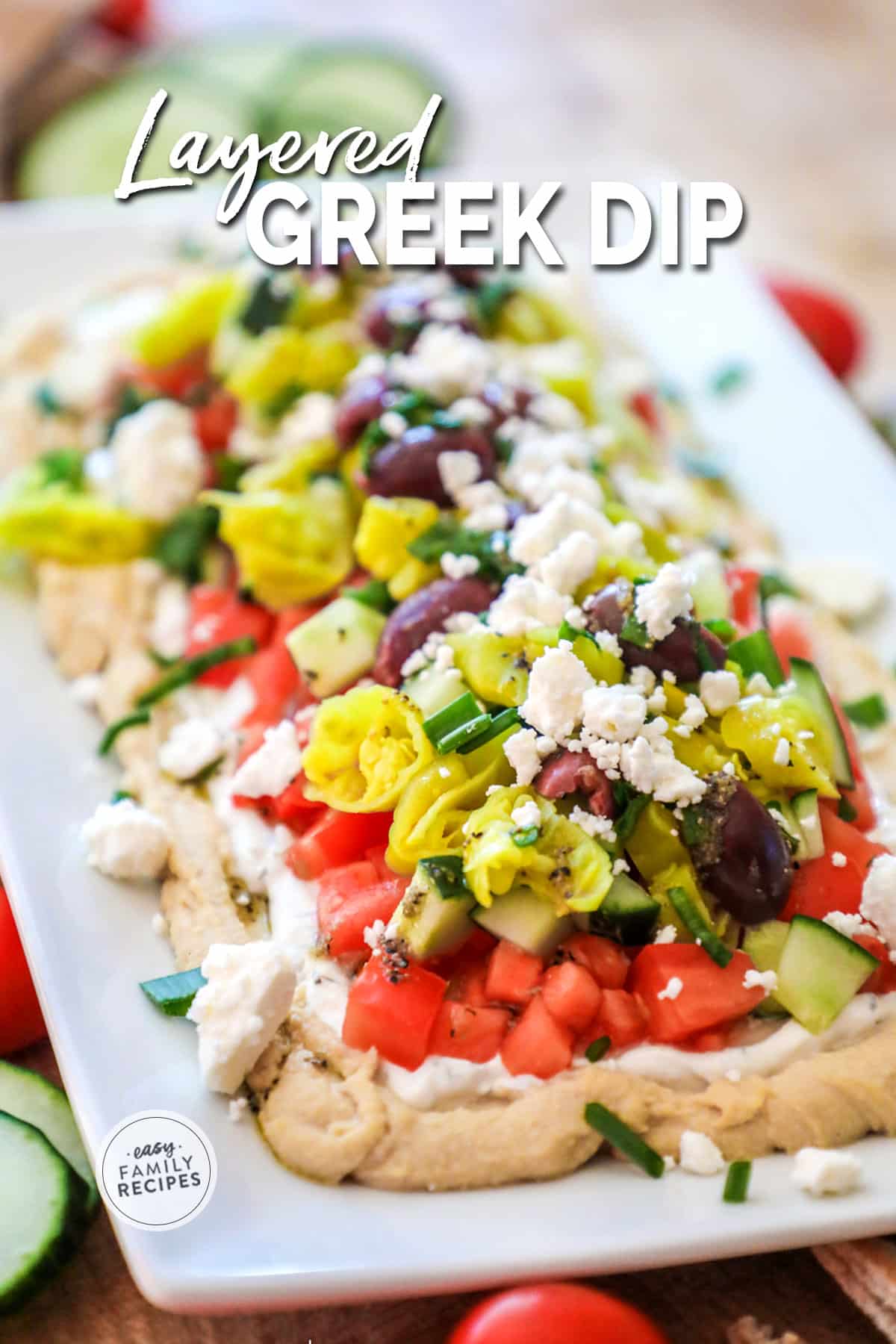 Greek Layer Dip - Easy and CRAZY Delicious!