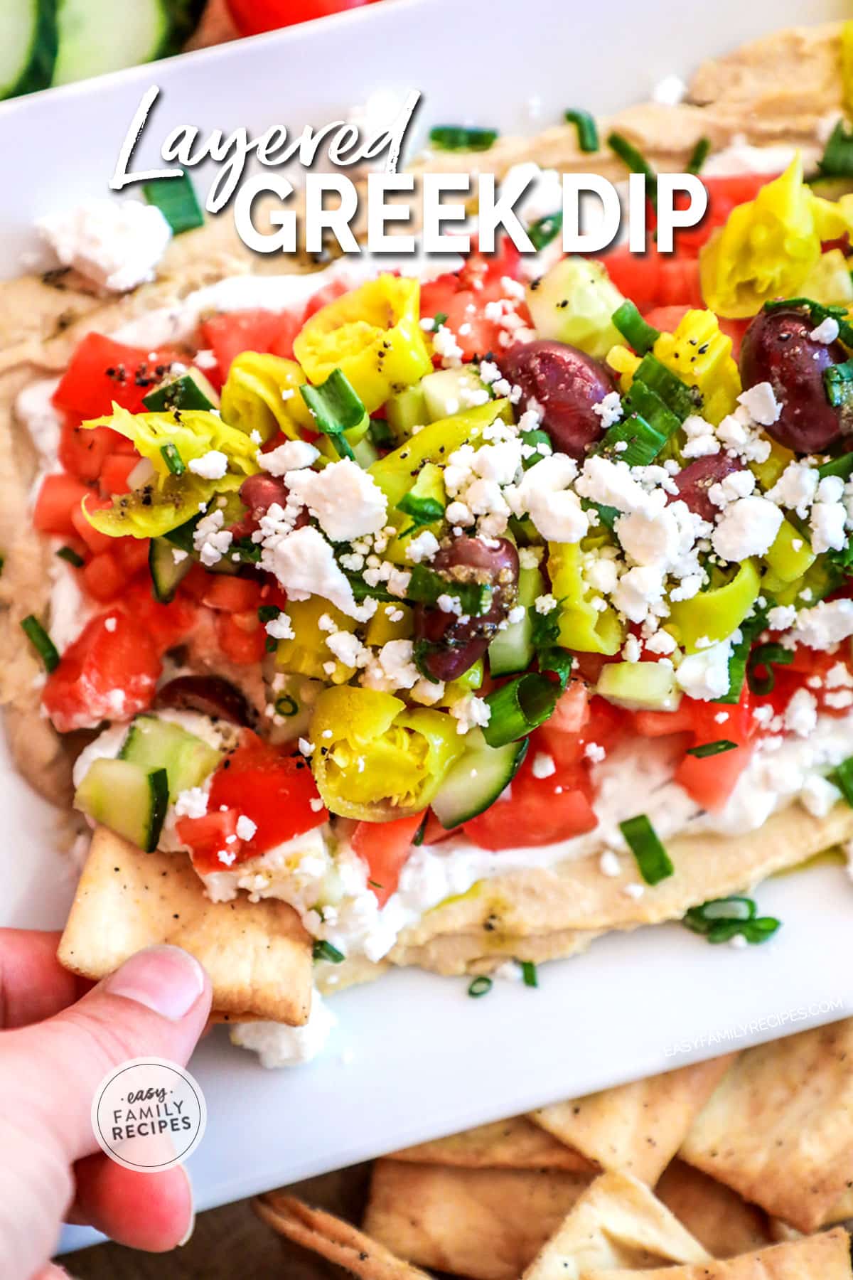 Greek Layer Dip - Easy and CRAZY Delicious!