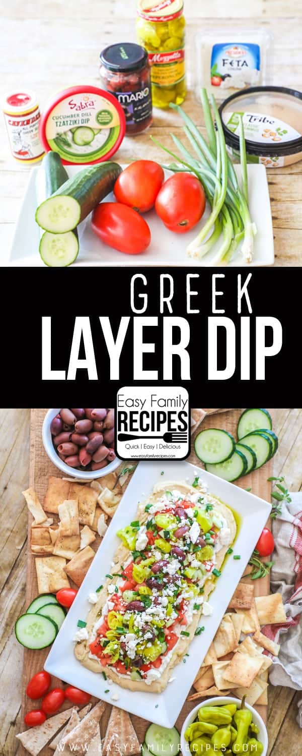 Greek Layer Dip - This stuff is TO DIE FOR (and even healthy!)