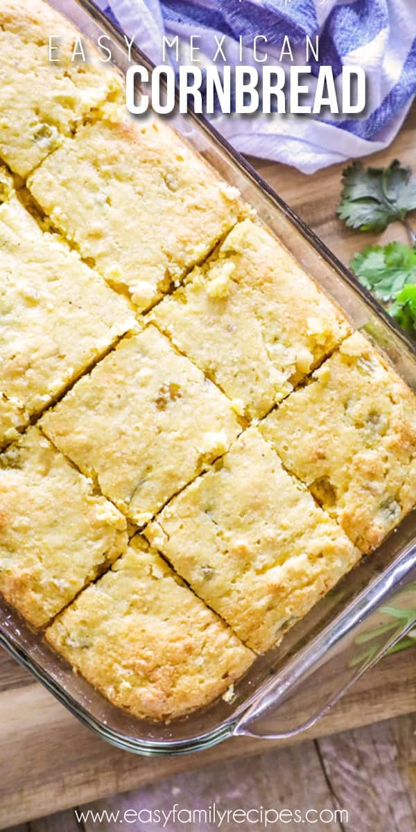Mexican Cornbread made in pan