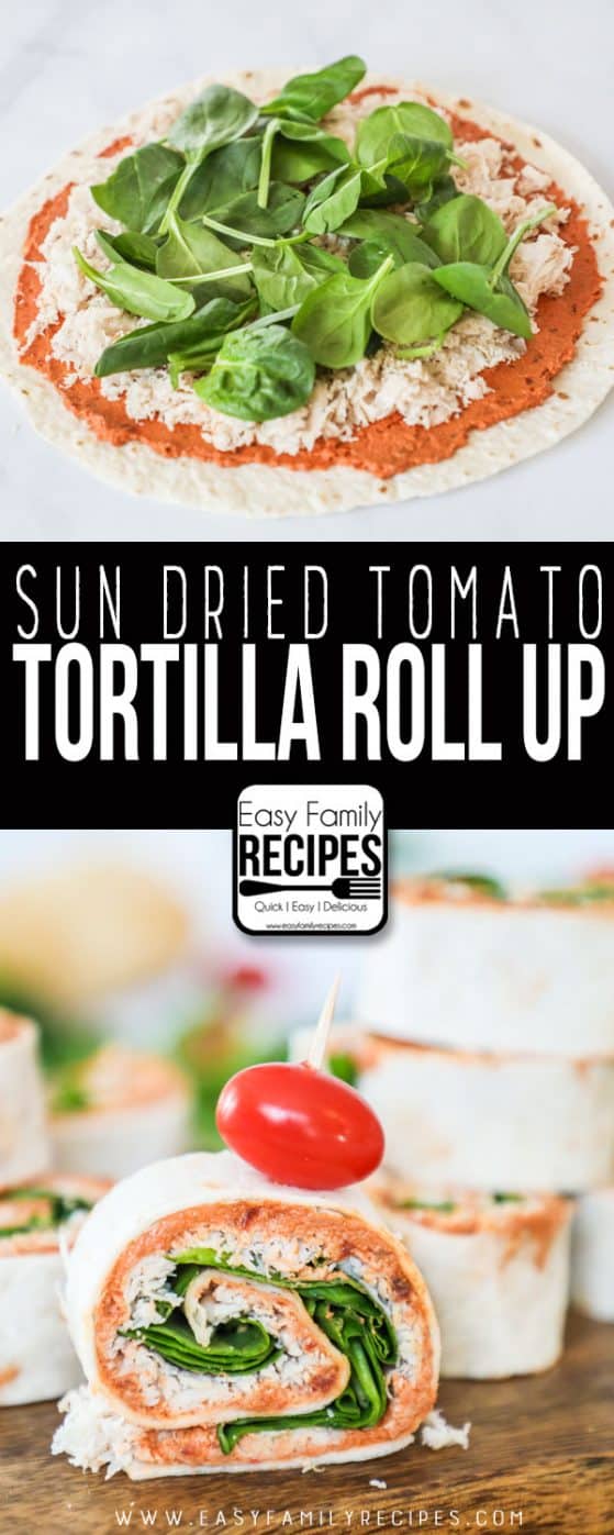 Sun Dried Tomato Wrap Recipe - Wholesome Lunch + Appetizer