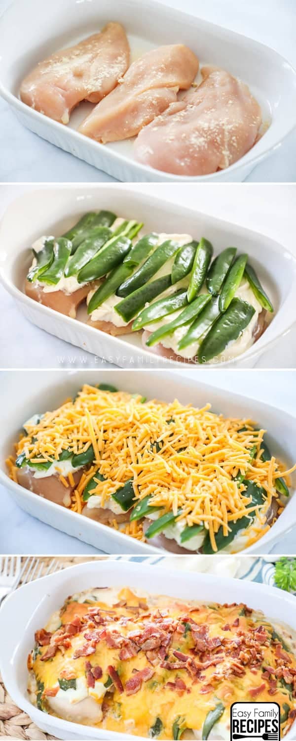 Zubereitungsanleitung für Jalapeno Popper Chicken Casserole