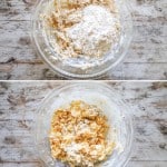 Process shots for how to make cornflake cookies