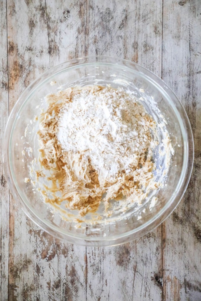 How to Make Cornflake Cookies Step 2 Add dry ingredients