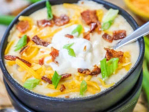 Easy Loaded Potato Soup (Stovetop & Crock Pot)