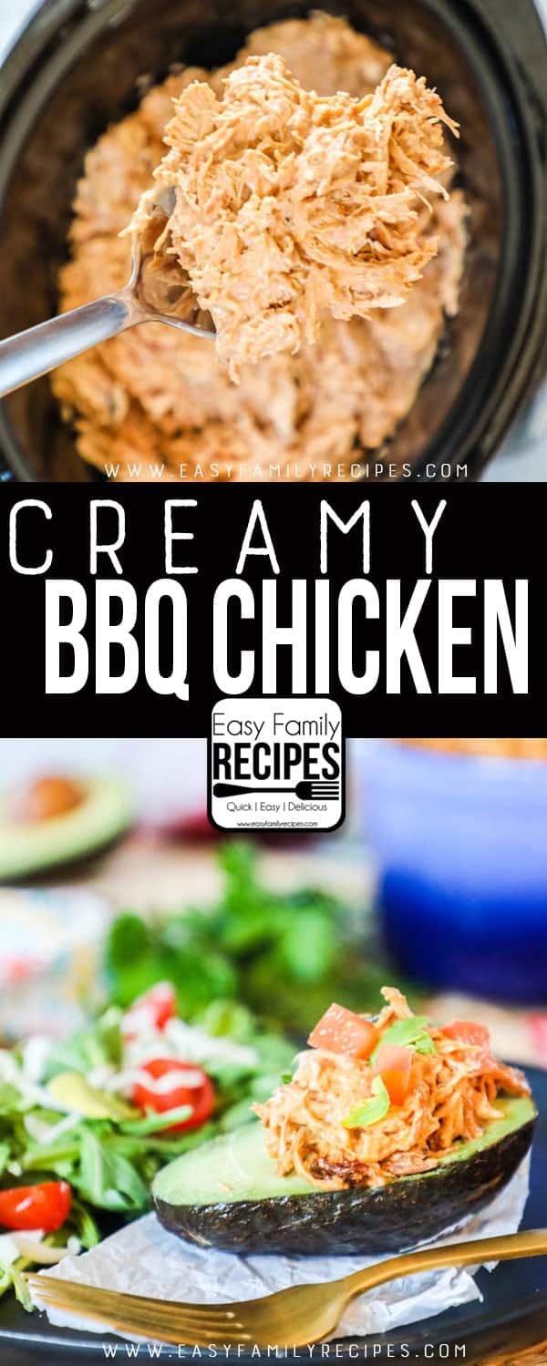 Amazing Creamy Slow Cooker Bbq Chicken Easy Family Recipes