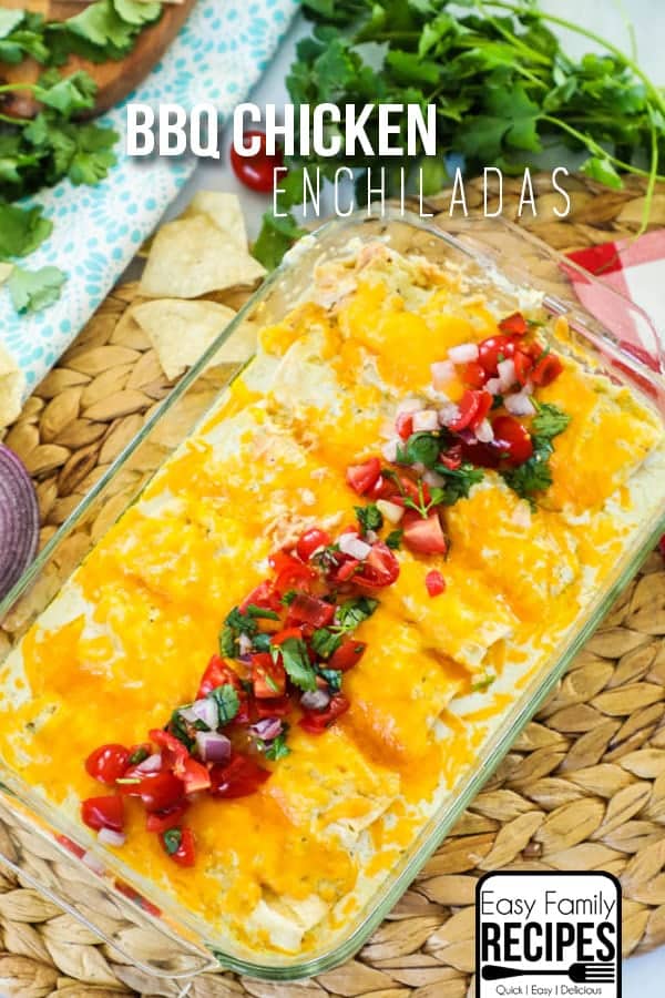 The BEST chicken enchilada recipe!