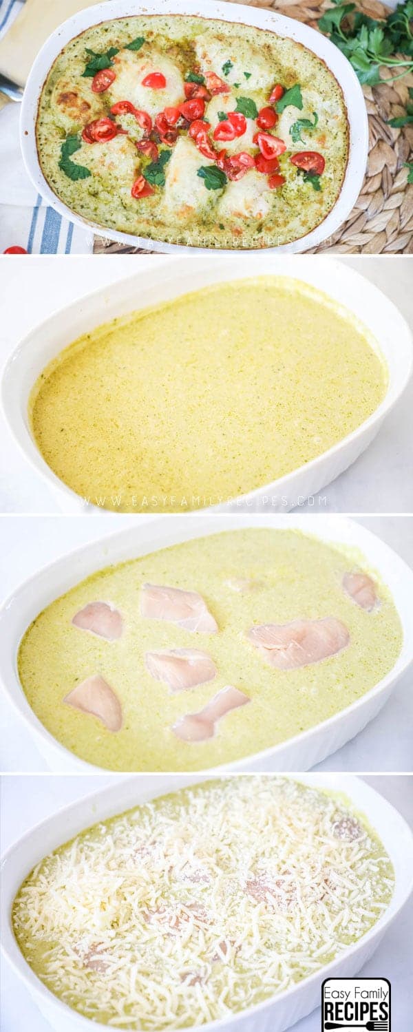 How to make Pesto Chicken Casserole