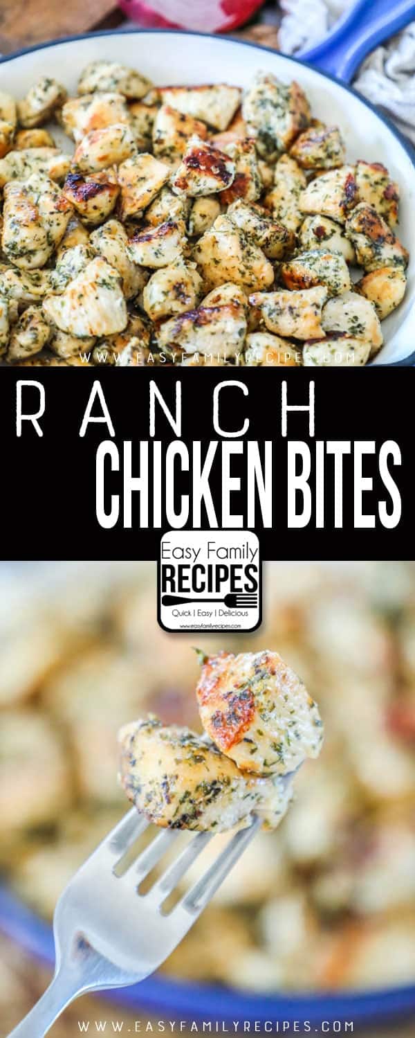 The BEST Ranch Chicken Bites