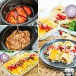 Slow Cooker BBQ Chicken Enchiladas