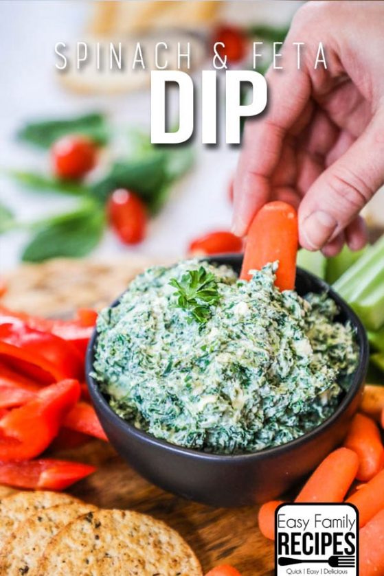 Cold Spinach Feta Dip · Easy Family Recipes