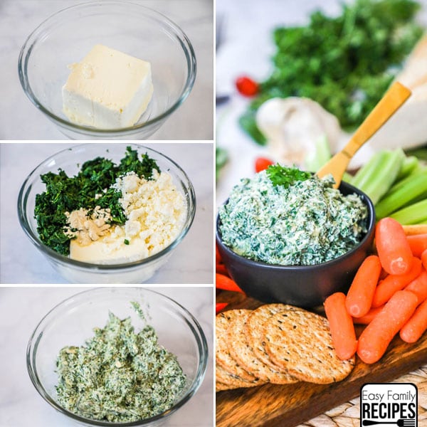 Cold Spinach Feta Dip · Easy Family Recipes