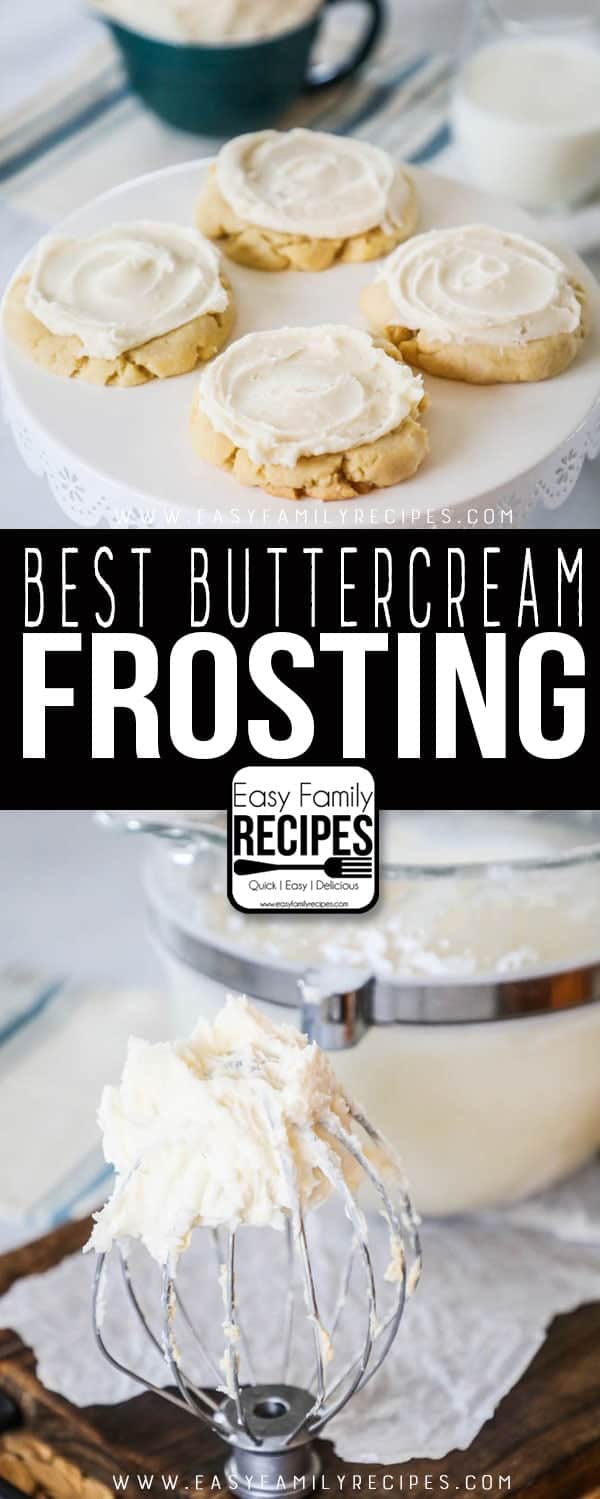 The BEST TASTING Buttercream Frosting