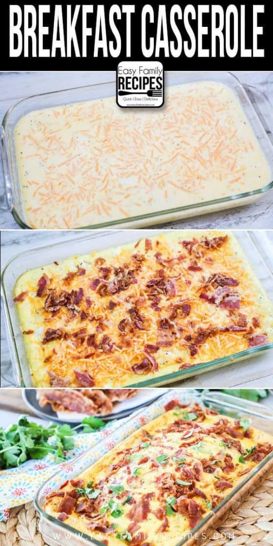 The BEST Breakfast Casserole with Bacon - Easy Family Recipes