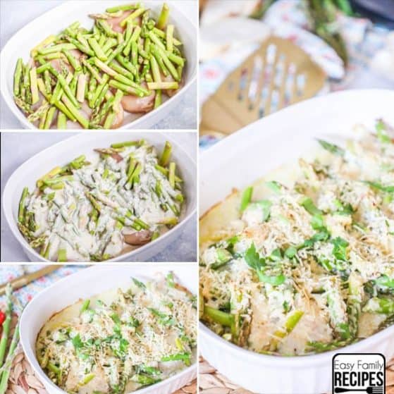 Oven Baked Lemon Asparagus Chicken