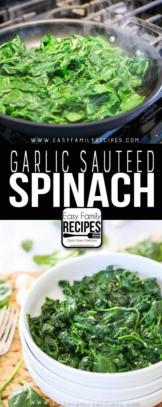 The BEST Sautéed Spinach - 5 Minute Side Dish - Easy Family Recipes