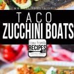 The BEST Taco Zucchini Boat