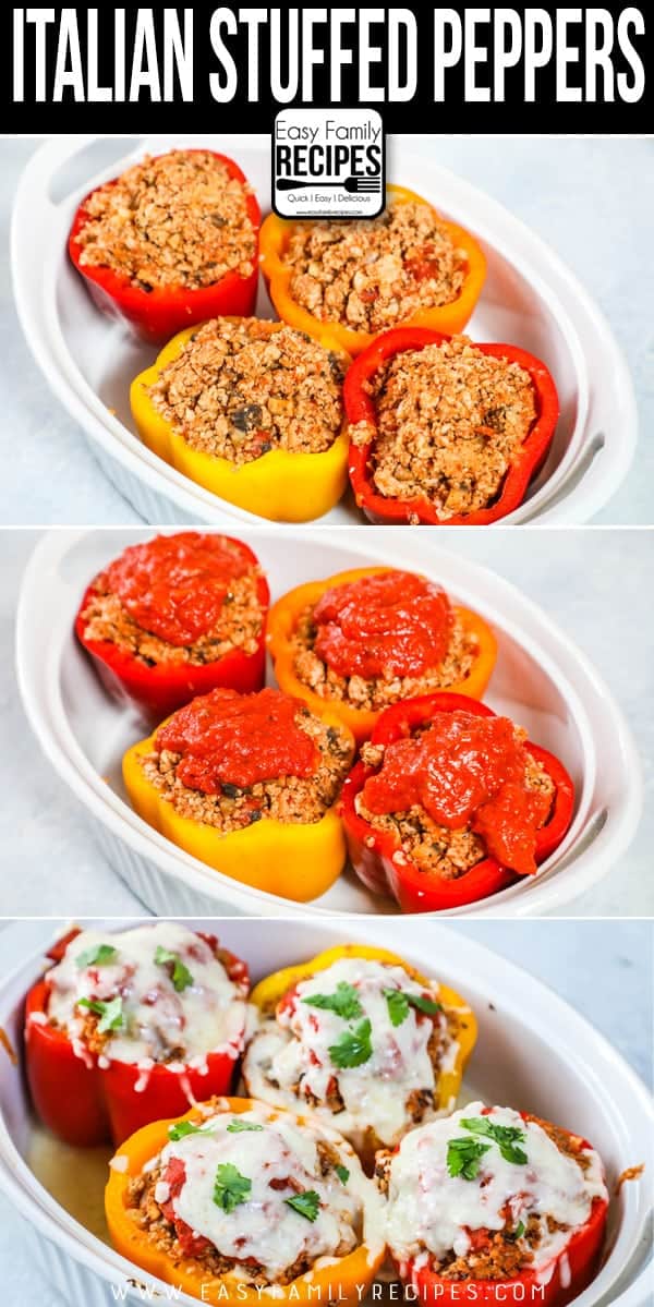 The BEST grain free stuffed peppers- step by step instructions