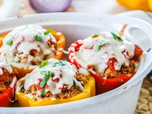 The Best Italian Stuffed Peppers Easy Family Recipes