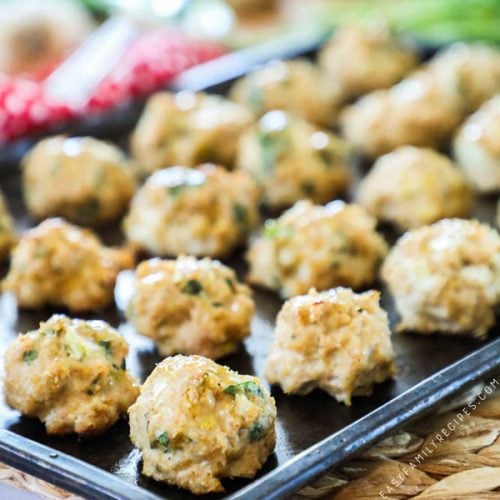 Homemade Ranch Chicken Meatballs