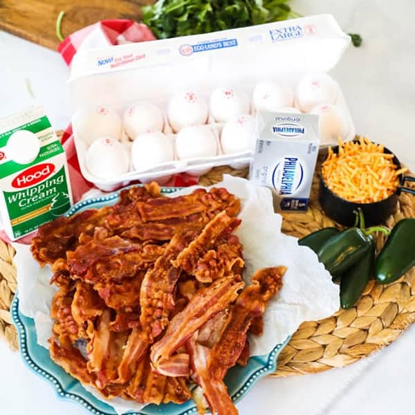 Jalapeno Popper Breakfast Casserole Ingredients