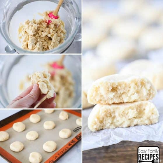 The Best Soft Sugar Cookie recipe step by step- Step 1: Make the dough, shape the cookies, bake
