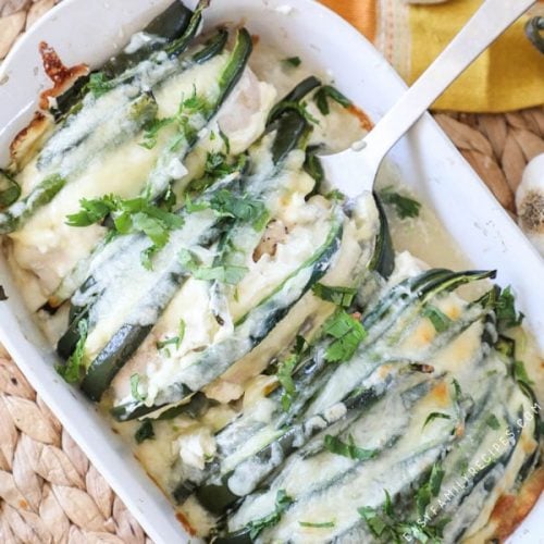 Chile Relleno Casserole being served