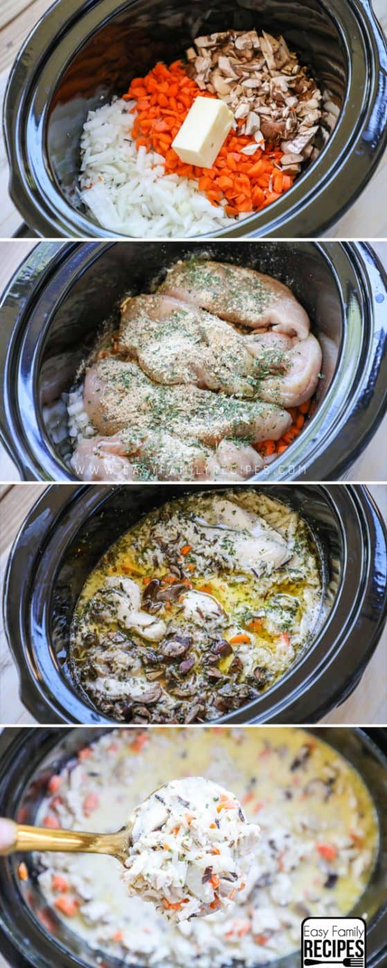 Crock Pot Chicken Wild Rice Soup · Easy Family Recipes