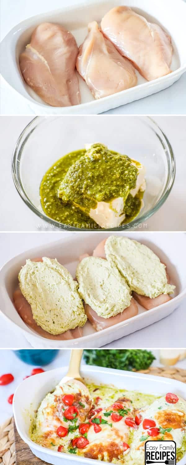 How to make Low Carb/Keto Pesto Chicken