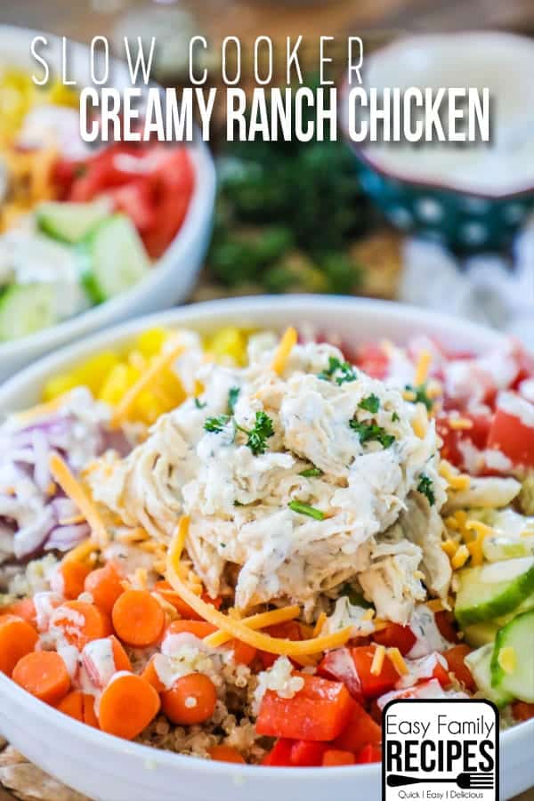 Slow Cooker Ranch Chicken Easy Family Recipes