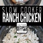 Delicious Slow Cooker Ranch Chicken will melt in your mouth.