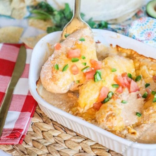 Recipe for Low Carb Chicken Enchilada Casserole