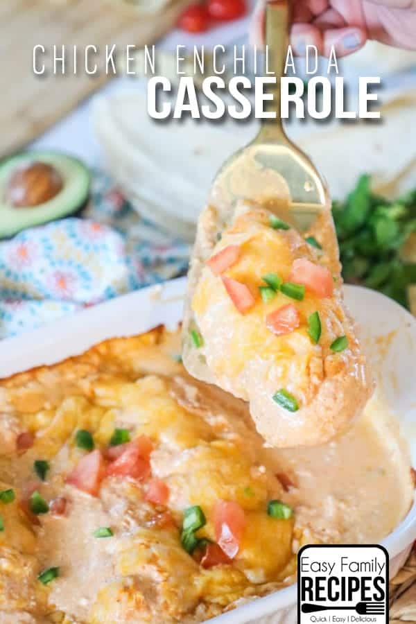 Low Carb Chicken Enchilada Casserole · Easy Family Recipes