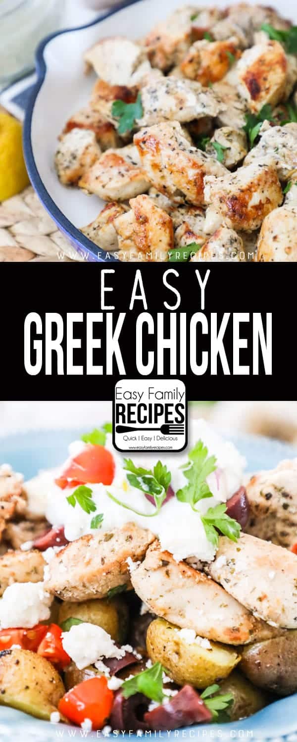 Easy Greek Chicken is delicious and an easy weeknight recipe