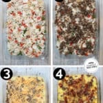 Steps for how to make Hashbrown Breakfast Sausage Casserole.